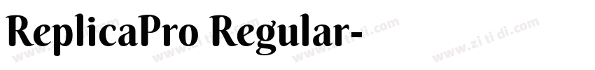 ReplicaPro Regular字体转换